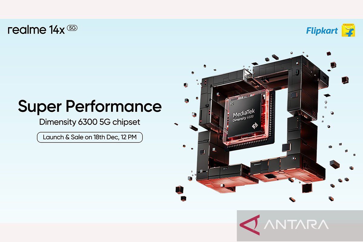 Ponsel Realme 14x Dibekali Prosesor Dimensity 6300, Performa Lebih Tangguh!