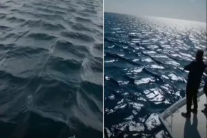 Turki Terkena Gelombang Ombak Berbentuk Kotak, Netizen Heboh Melihat Keajaiban Alam Ini