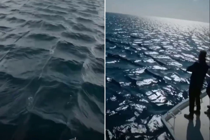 Turki Terkena Gelombang Ombak Berbentuk Kotak, Netizen Heboh Melihat Keajaiban Alam Ini