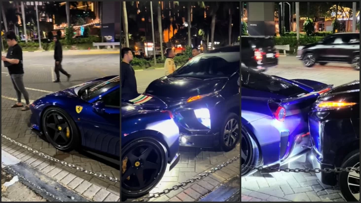 "Xpander dan Ferrari 488 Pista Terlibat Ciuman, Netizen Penasaran!"
