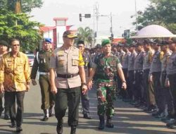 Hujan Tak Halangi, Polres Ciamis Gelar Apel Operasi Lilin Lodaya 2025