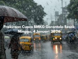 Peringatan Cuaca Ekstrem BMKG Gorontalo, Minggu 4 Januari 2026