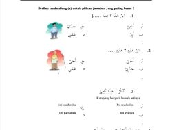 Soal Ujian Semester 2 Bahasa Arab Kelas 3 2026